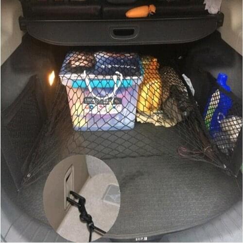 New Style Car styling Nylon Car Trunk Storage Elastic Mesh Net 4 Hooks For Citroen C-Crosser C3 C4 C5 DS5 e-Mehari Accessories