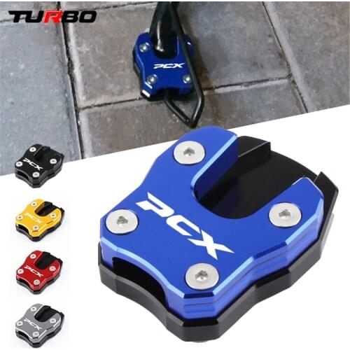 New For HONDA PCX125 PCX150 PCX 125 PCX 150 2018-2020 2019 Motorcycle Side Stand Pad Plate Kickstand Enlarge Support Extension