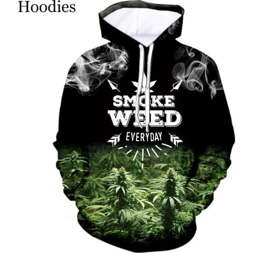 New Arrive Popular Tobacco Weeds Fashion Men Women Tracksuits Crewneck Hoodies Plus size S-7XL harajuku man hoodies