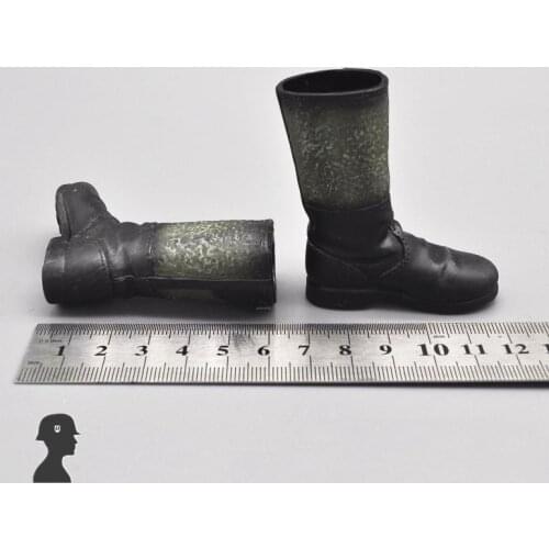 Hot Sales 1/6th DML DID SS World War II German Soviet Army General High Boots Shoes For Mostly 12 inch Doll Soldier Collection