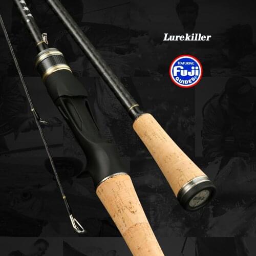 Lure Fishing 1.98m/2.1m/2.4m Casting Spinning Rod With FUJI Guide Rings M/MH Power Lure weight 7-28g, 8-35g Cork Handle Sea Rods
