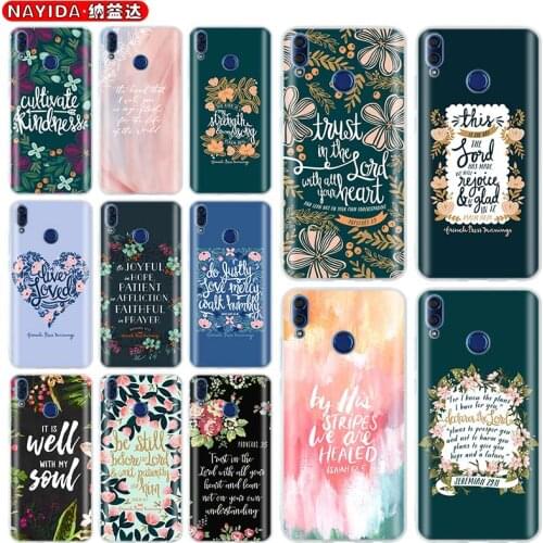 Soft Silicone Case For Huawei Honor 30 20 10 9 lite 9a 8a Pro 8 10i 20i 30i 30s 55d Bible verse Jesus Christ