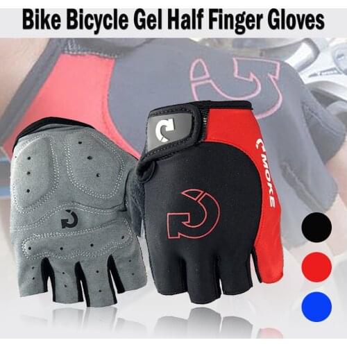 Sports Racing Cycling Motorcycle MTB Bike Bicycle Gel Cashmere Half Finger Gloves Outdoor Waterproof Men Women Glove Mitten