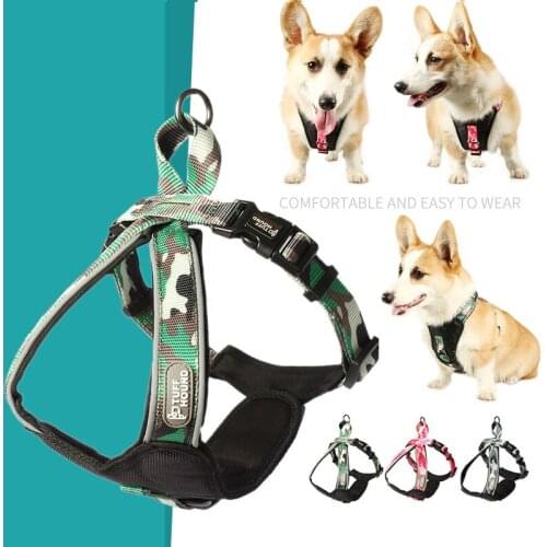 Pet Products for Large Dog Harness k9 Camouflage Training Vest Collar Adjustable Puppy Vest Accessories Chihuahua