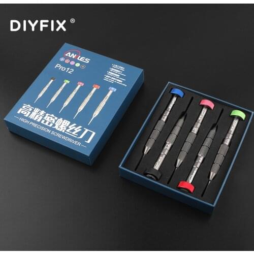 DIYFIX Pro 12 High Precision Extra Hard PH 1.5/2.2 T2 Triangular Y0.6 Pentagonal 0.8 Screwdriver For APPLE iPhone Repair