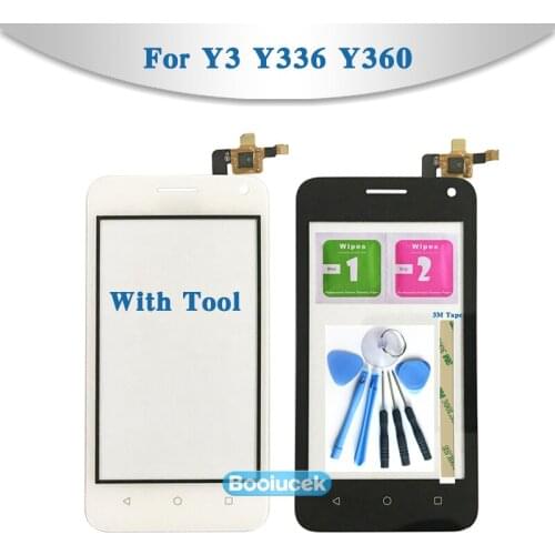 High Quality 4.0" For Huawei Y3 Y336 Y360 Touch Screen Digitizer Sensor Outer Glass Lens Panel