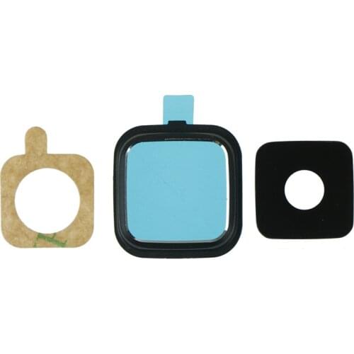 1set Replacement Parts For Samsung Galaxy note 4 N910 N910F N9100 Edge Rear Back Camera Frame Holder Glass Lens