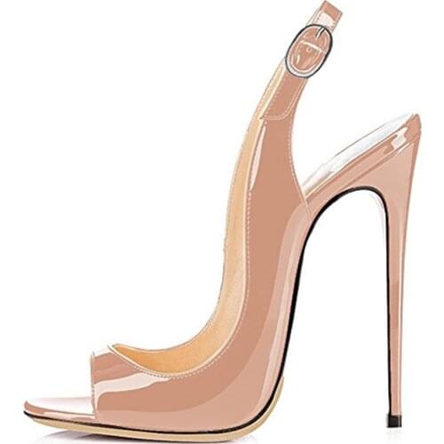 Womens Sandals Stiletto Heels Buckle Open Toe Summer Sexy High Heel Feamle Sandals Handmade Party Shoes Women Us size 4-13