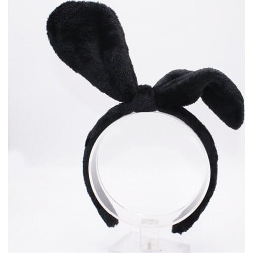 3 Colors New Fashion Hairy Rabbit Ears Hairbands For Girls Cute Sweet Color Kid Headband Hair Hoop Hair Accessories For Women