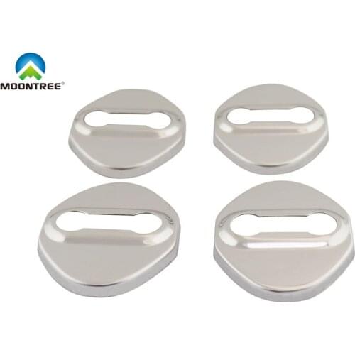 4 x Silver for Honda Accord Civic CR-V Fit Car Door Lock Cover case sticker