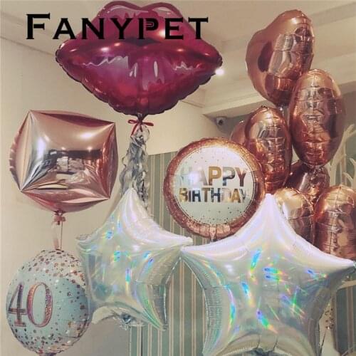 5pcs/lot 24inch Laser Metallic Star Foil Balloons Wedding Baby Bridal Shower Birthday Party Decor Helium Inflatable Globos Gift