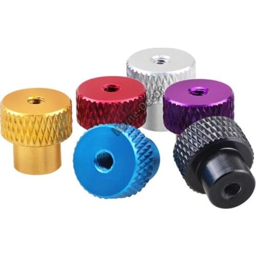 5 PCS M4 Through Hole Manual Nut Aircraft Camera Tripod Fastening Nut Knurled Nut Aluminum Nut
