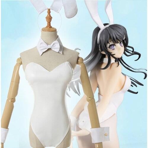 Anime Comic Rascal Does Not Dream of Bunny Girl Senpai Cosplay Costumes Sakurajima Mai Cosplay Costume Suits Sexy Bunny dresses