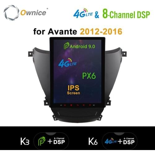 Ownice 9.7" PX6 Android 9.0 4G LTE SPDIF Car DVD for Hyundai Avante 2012 - 2016 k3 k6 Octa Core DSP Car Radio Multimedia player
