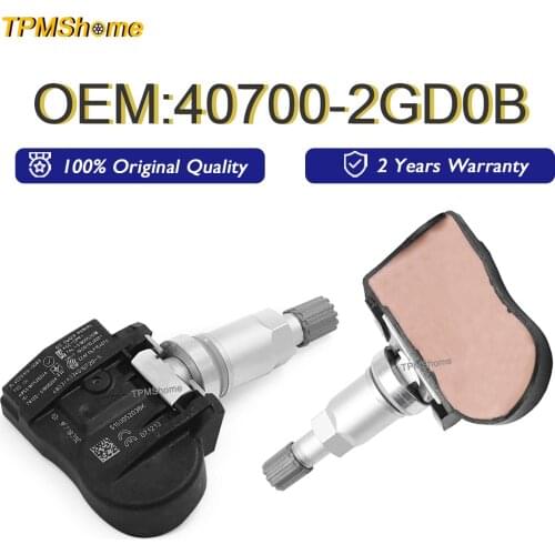 433MHz Car TPMS Sensor 40700-2GD0B Tire Pressure Monitoring System For VENUCIA T90 2017 2018 2019 40700-2GD0B Tyre Air Monitor