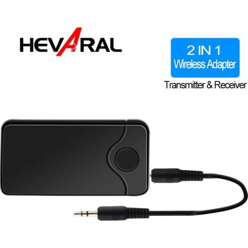 Hevaral 2 In 1 Wireless Stereo Audio Bluetooth Receiver Transmitter For TV PC Bluetooth Adapter For Smartphones 3.5mm AUX B18