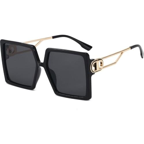 CLC 2021 Fashion Square Sunglasses Women New Vintage Shades Brand Design Luxury Big Sun Glasses UV400 Oversize Female Eyewear