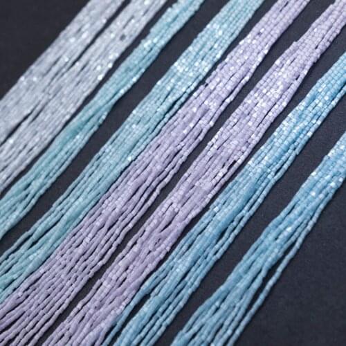 French embroidery tube beads imported from Japan MGB hexagonal tube beads 2mm diameter 2 pieces