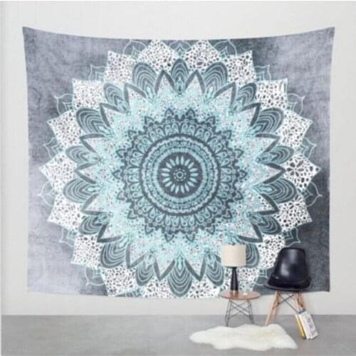 Indian Elephant Tapestry Aubusson Colored Printed Decor Mandala Religious Boho Wall Carpet Bohemia Beach Blanket Plus Size