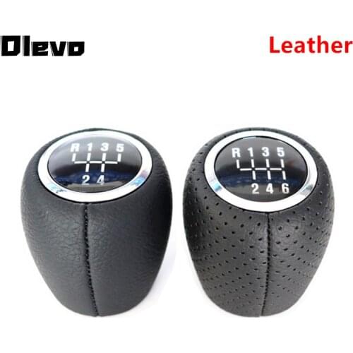 Leather 56 Speed MT Gear Shift Knob for Chevrolet Chevy Cruze 2008-2012 Auto Headball Arm Pen Gearknob Car Gearshift Shifter New