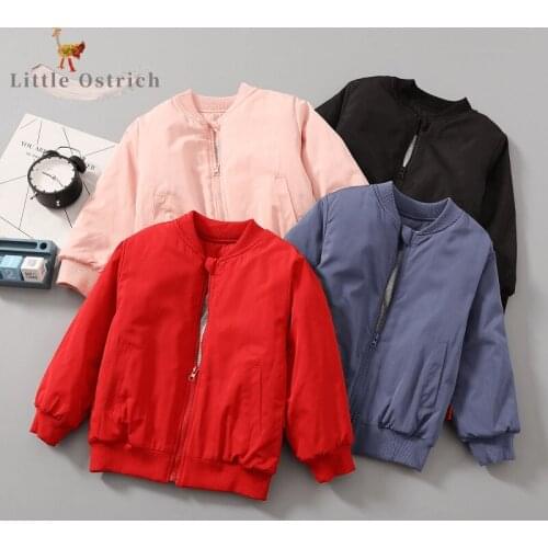 Fashion Baby Girl Boy Cotton Padded Jacket Warm Child Blazer Coat Winter Spring Autumn Baby Bomber Outwear Clothes 3-12Y