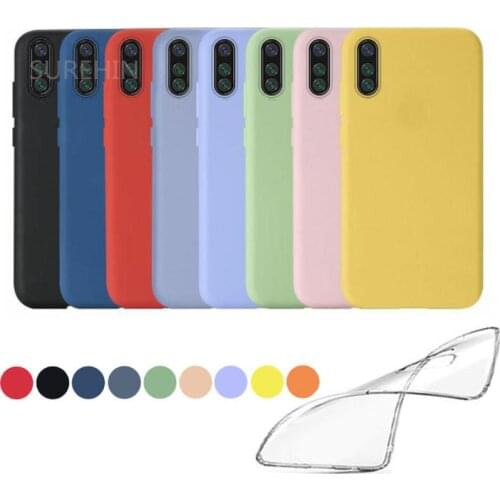 SUREHIN soft case for Huawei Y8P cover clear pink black green purple blue red transparent silicone cover for huawei Y8P case