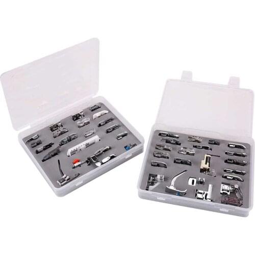 INNE 42pcs/Set Sewing Machine Presser Foot Kit Stitch Accessories Home Tools For Brother Singer Knitting Multifunction Parts