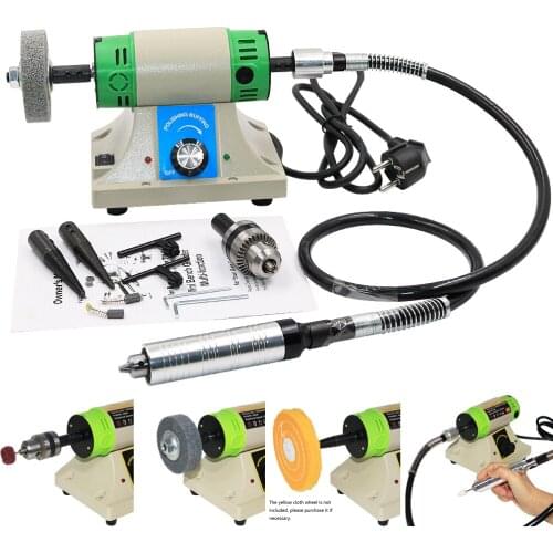 Multifunction Jewelry Rock Polishing Buffer Machine Jewelry Grinder Mill Polishing Machine Jewelry Table Bench 350W 10000RPM