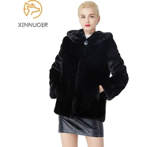 Mink coat natural fur womens jacket warm and fashionable 2021 new