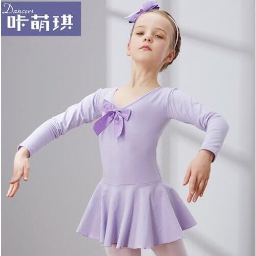 2016 New Girls Ballet Dancing Competition Tutu Suit Students Ballet Dancing Stage Tutu Dress Long Sleeve Practice Suit B-3376