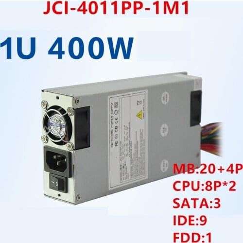 New PSU For Kenweiipc 1U 400W Power Supply JCI-4011PP-1M1