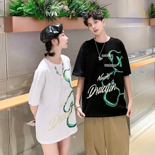Couples wear 2021 summer new short sleeves couples clothes couples clothing