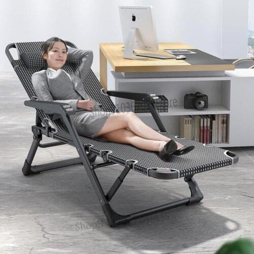 Office Chair, Reclining Chair, Household Comfortable And Lazy, Single Nap, Artifact, Armchair, Sitting And Lying, Folding Chair