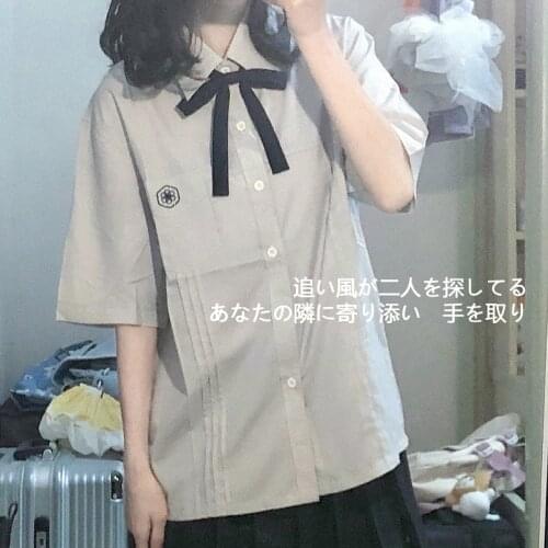 Xingqi BANNER Original JK Bow Tie Thai Small Long Handle Violet Blue Uniform Ribbon Graduation Solid Color Bow Shirt