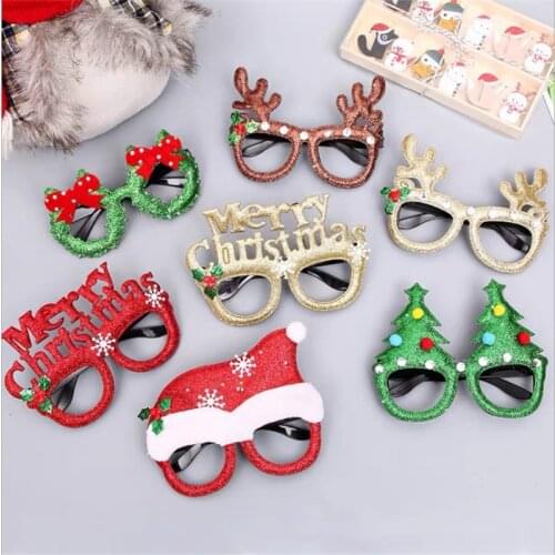 Christmas Decoration Glases Cute Santa Claus Snowman for Kids Gift Xmas Kindergarten Christmas Party Supplies 2022 Navidad Kerst