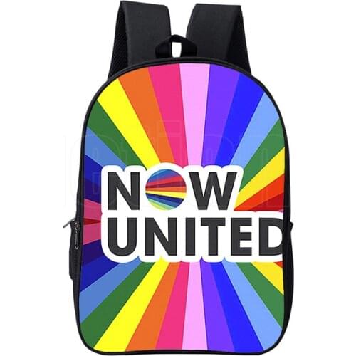 3D Print Now United Backpacks School Bags for Teenage Girls Double Layer Schoolbags 16 Inch UN Team Bookbag Mochila Para Hombre