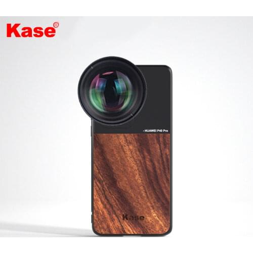 Kase Master Large Aperture HD 135mm Telephoto Lens With Solid Wood Phone Case For Huawei