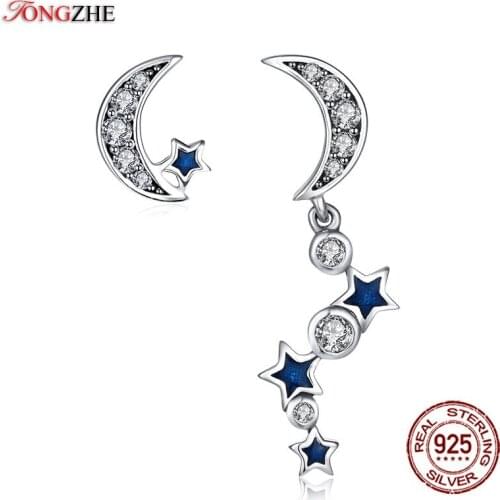 TONGZHE Women's Silver Earrings
