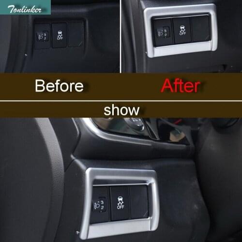 Tonlinker 1 PCS Car DIY ABS matt the headlight decorative light box cover case Stickers for HONDA GERIZ CITY 2015-16 accessories