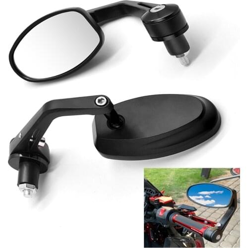Universal Motorcycl Handle Bar End Rearview mirror 7/8" For DUCATI HYPERMOTARD 821 939 SP Hypermotard 950 / 950 SP