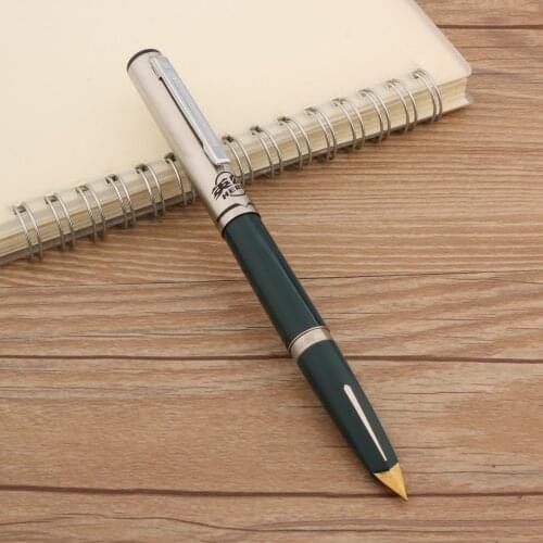 High Quality HERO 240 Fountain Pen Retro Aircraft Duckbill Nib Blue Business Office School Supplies Writing