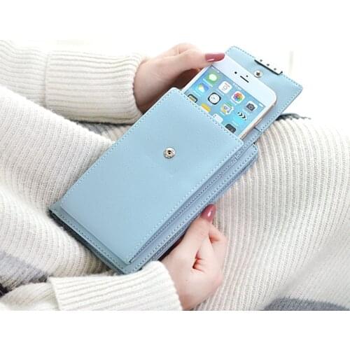 Women Casual Brand Designer Phone Pocket Wallet Multifunction Bag Card Holders Mini Handbag Daily Use Purse Shoulder Strap Bags