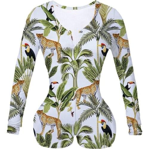 Women Custom Made Strawberry Tingz Sublimation Print Summer Long Sleeves Onesie