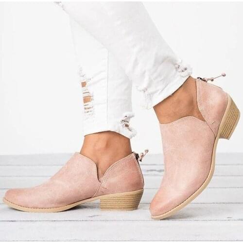 2018 New Women Pumps Hoof Heels Pointed Toe Slip-On Footwear Spring Autumn Fashion Ladies Shoes Big Size 35-43
