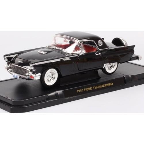 1/18 Road Signature Large scale 1957 FORD THUNDERBIRD vintage Diecasts & Vehicles cars T-Bird model toy thumbnails for boys gift