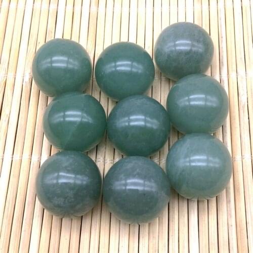 New Arrival Stone Bead Ball Round Sphere 20 mm No Hole Green Aventurine Carnelian Onyx Pendant DIY Earrings 6 pcs a lot