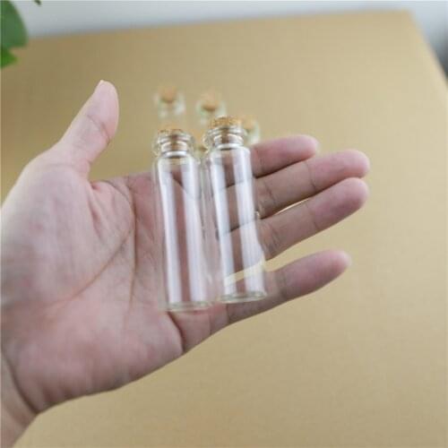 24 Pieces 22*70mm 15ml Small Glass Jars Bottles Cork test tube Tiny Jars Transparent Empty Storage Jar Glass Bottle Stopper