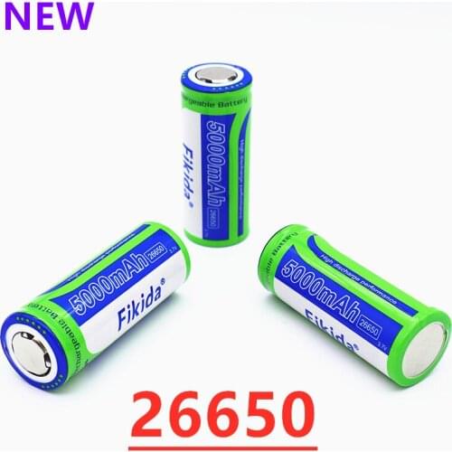 3.7 V 5000mAh new original high quality 26650 battery 50A lithium ions for Power Tools