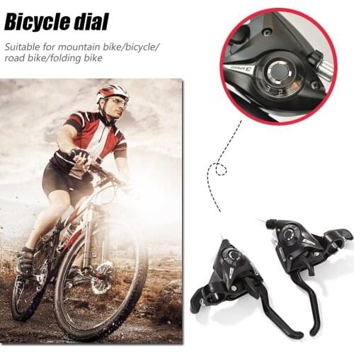 3x7/8 Speed Bicycle Shifter Shift Lever MTB Mountain Bike with for Shift Cables Biking Portable Dustproof Cycling Parts