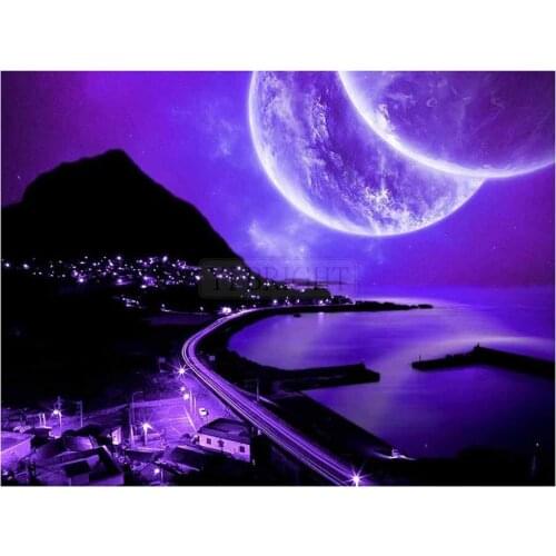 Canvas Size 5D Diy Diamond Painting Cross Stitch Kit Diamond Mosaic Embroidery " Landscape " Painting Square/Round Drill Gift